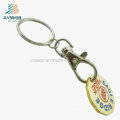 Porte-clés promotionnel de cadeau de chariot à alliage de zinc de cadeau promotionnel avec le crochet de chien